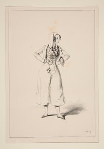 Launderer. Cotton Cap by Paul Gavarni