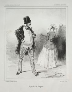 Parisian Nonsense: Within Reach of the Opera Glass by Paul Gavarni