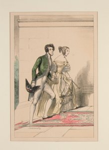 Court Costume 1837 by Paul Gavarni