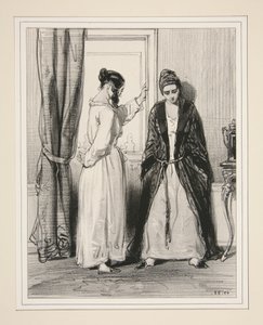 And the gentleman from yesterday?... - I wrote to that boor this morning!... by Paul Gavarni
