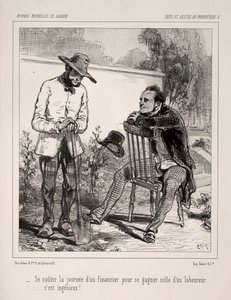 Deeds and Gestures of the Owner by Paul Gavarni