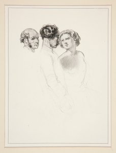 Figure Study; Group of Three Figures