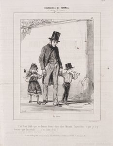 Fourberies de Femmes: En matière de sentiment, 1842 by Paul Gavarni