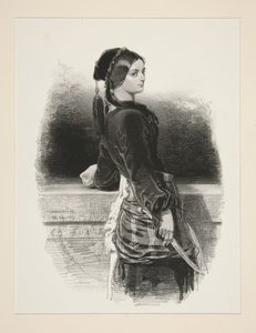 Gulnare (Miss Waldor) by Paul Gavarni