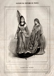 History of Costume in France: Ladies of Paris by Paul Gavarni