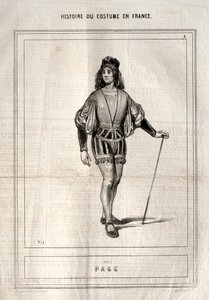 Historique du Costume en France: Page by Paul Gavarni