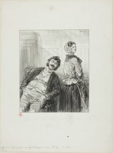 Husbands Always Make Me Laugh: Come, Mme. Rabat-joie, shut up by Paul Gavarni
