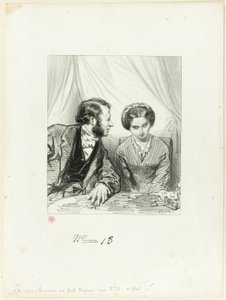 Husbands Always Make Me Laugh: How badly you lie, my dear by Paul Gavarni