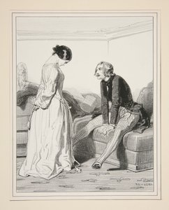 I have been very sad, you know! my good Henri, since I have not seen you... by Paul Gavarni