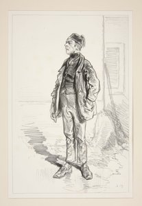 THE CONCIERGE. Has Long Been a Doorman. by Paul Gavarni