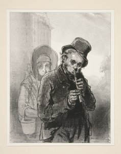 The Flageolet by Paul Gavarni