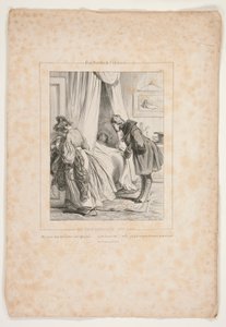 The Day After the Ball Oh! my dear, a fever! an agitation by Paul Gavarni