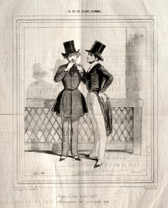 La Vie de Jeune Homme, 1842 by Paul Gavarni