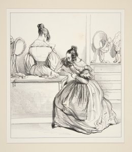 The Letter by Paul Gavarni
