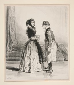 The Husband Auctioneer by Paul Gavarni