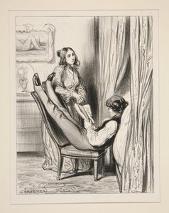 Novels Give the Devil to Women and Women to the Devil... by Paul Gavarni