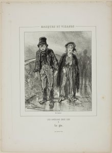 The English at Home: The Gin by Paul Gavarni