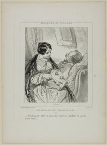 Husbands Always Make Me Laugh: Be Careful, Darling by Paul Gavarni