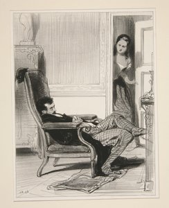 When the pleasures have drained the cluster... by Paul Gavarni