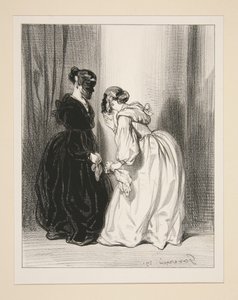 Madam, an Honest Woman Has Her Lovers (sic), and Does Not Take Those of Others!... by Paul Gavarni