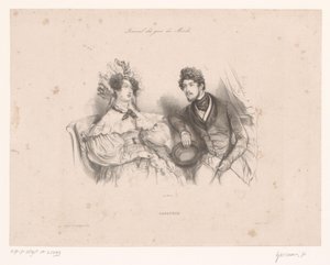 Man and Woman Talking on a Bench (Conversation)