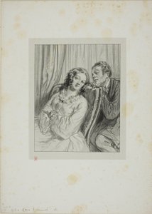 Masks and Faces: Mme. Beauminet by Paul Gavarni