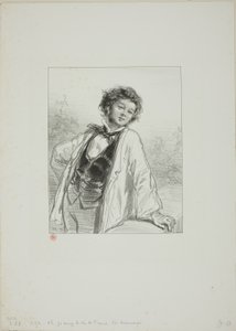 Masks and Faces: Oh, I Love the Wine of France Very Much by Paul Gavarni