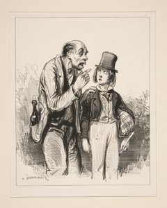 Beware, Little One, of the Gentlemen of the City... by Paul Gavarni