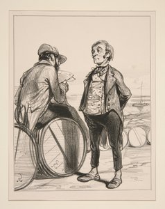 "Gentlemen! I will finally respond to the grave and pressing words that have just been spoken at this tribune...." by Paul Gavarni