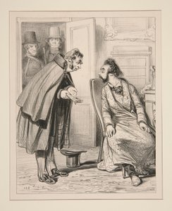 Mr Isidor acting gallant towards the woman of