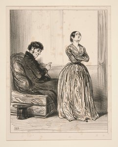 No, Nini, I Cannot Go to the Opera Ball Tonight... by Paul Gavarni