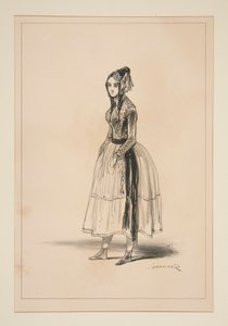 Polonaise. Bonnet, Jacket and Velvet Boots, Trimmings of... by Paul Gavarni
