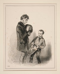 How Clumsy You Are, Toinon... by Paul Gavarni
