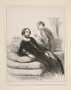 Robes de Chambre de Humann, Tailor, Rue Neuve-des-Petits-Champs. Chemises de Durousseau. Curiosities of Mombro (sic.) by Paul Gavarni