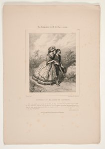 Rousseau and Madame de Larnage by Paul Gavarni