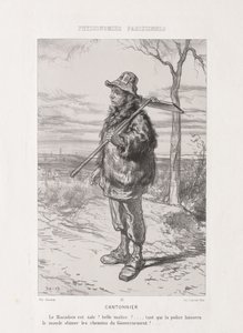 Parisian Physiognomy: Street Sweeper by Paul Gavarni