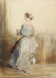 The Barmaid by Paul Gavarni