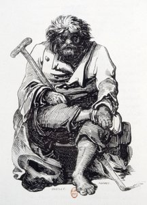 The Beggar by Paul Gavarni