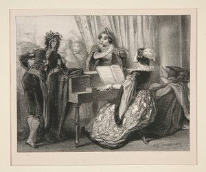 A Costume Ball by Paul Gavarni