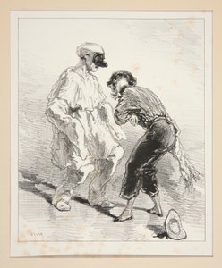 A Politician in a Straitjacket! - A Mother in Trousers! by Paul Gavarni
