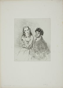 Untitled (Father and Daughter) by Paul Gavarni