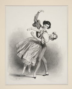 Waltz of Giselle by Paul Gavarni