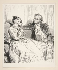 Come on, chaste author of my words, you give me a role...? by Paul Gavarni