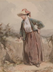 Young Peasant Woman by Paul Gavarni