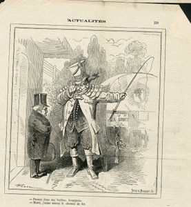 Illustration of Hadol (1835-1875) in Le Charivari by Paul Hadol