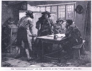 The Nottingham Captain and the agitators at the White Horse AD 1817