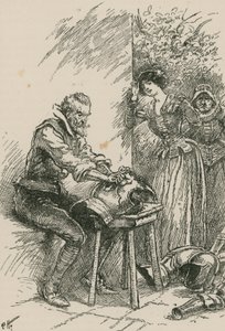 The first thing he did was to scour a suit of armour that had belonged to his great-grandfather by Paul Hardy