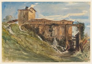 A Villa near Rome by Paul Huet