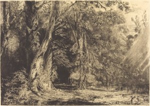 Flooding in the Forest of the Ile Séguin by Paul Huet