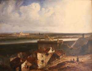 General View of Avignon and Villeneuve-les-Avignon, Taken from Inside Fort Saint-Andre